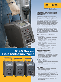 Thumbnail of document Data Sheet - 9142 / 9143 / 9144 Field Metrology Wells